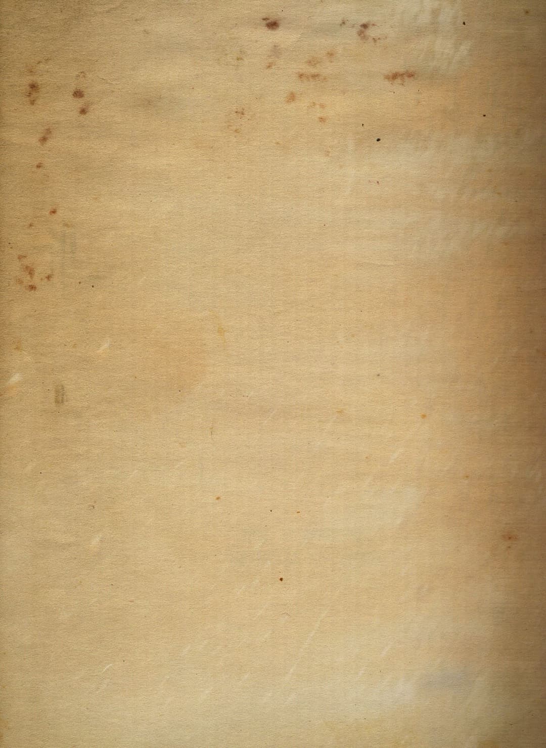 An old sheet of paper, yellowed and softened with age