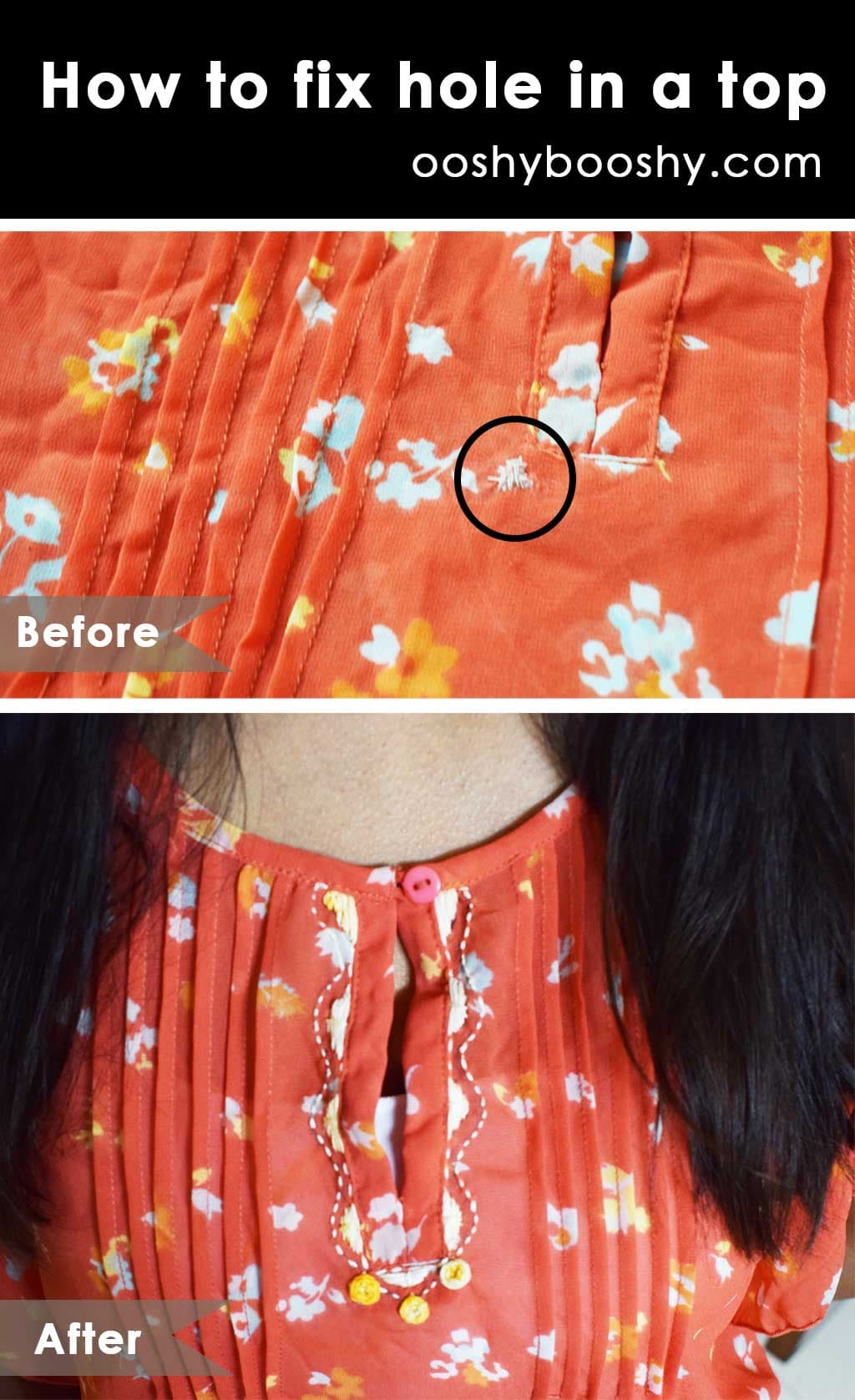 HOW TO FIX HOLE IN A TOP