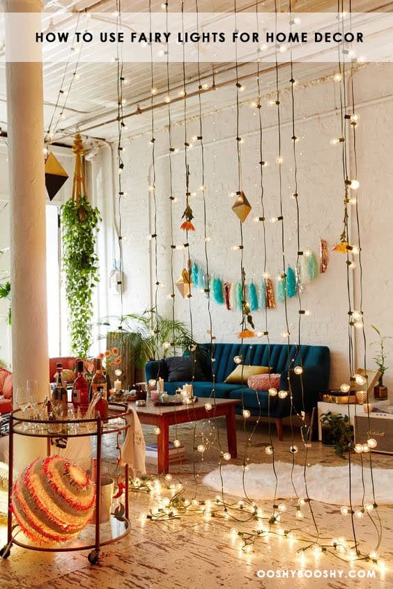 How to use fairy lights for home decor
