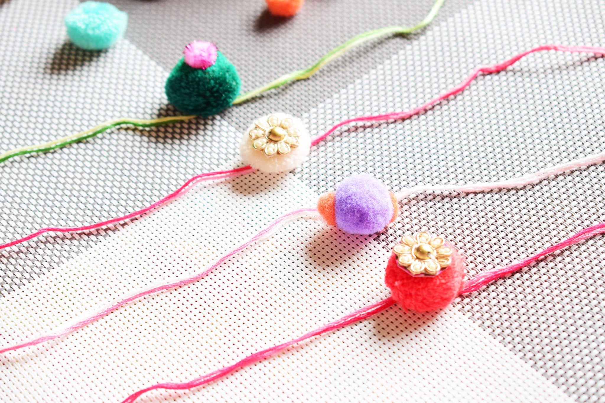 DIY Pompom Rakhi