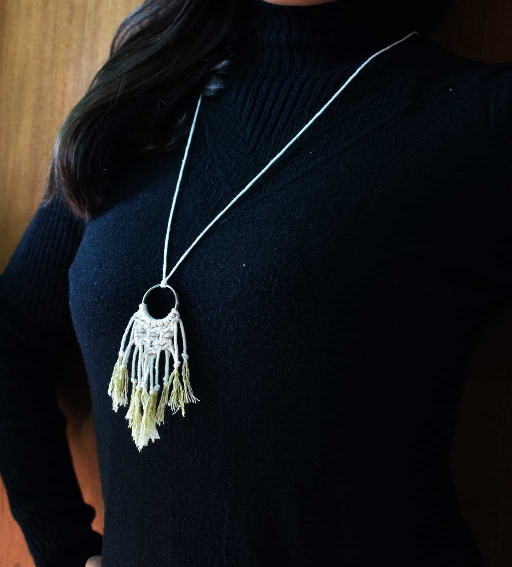 Macrame Necklace@ooshybooshy