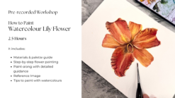 How to Paint a Watercolour Lily Flower